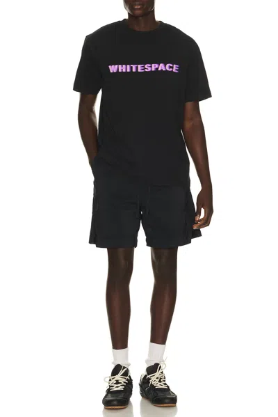 Whitespace Premium Graphic Tee In Black