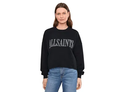 Allsaints Dash Lila Sweatshirt In Washed Black