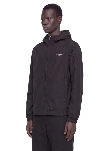 Givenchy Regular Fit Windbreaker In Brown