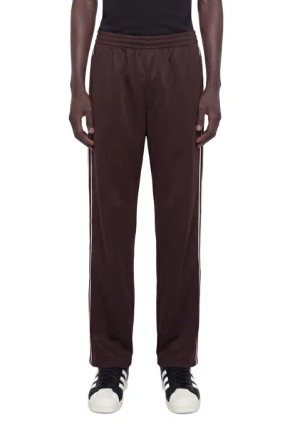Adidas Originals Adidas X Wales Bonner Regular Fit Stripe Track Pants In Brown