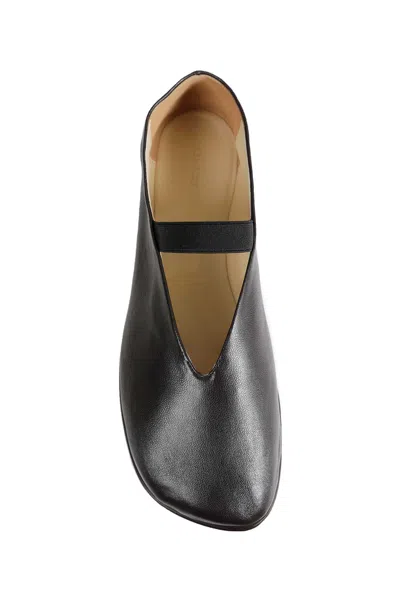 Lemaire Glove Nappa Leather Ballet Flats In Black