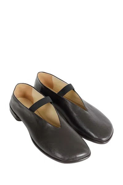 Lemaire Glove Nappa Leather Ballet Flats In Black