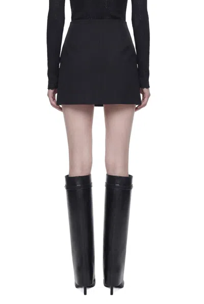 Givenchy Flap-pocket Mini Skirt In Black