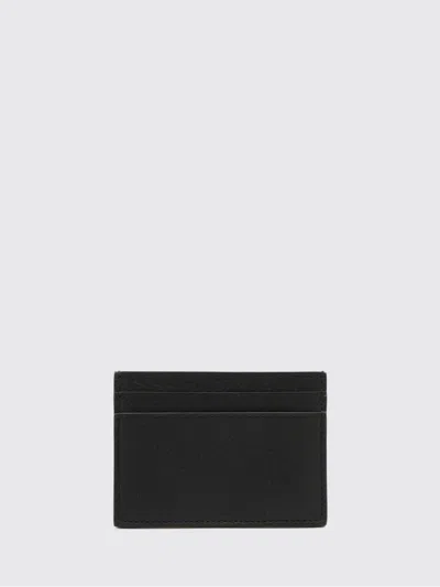 Saint Laurent Men Tiny Cassandre Cards Holder In Black