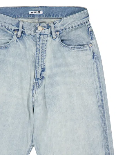 Auralee Distressed Jeans In Blue