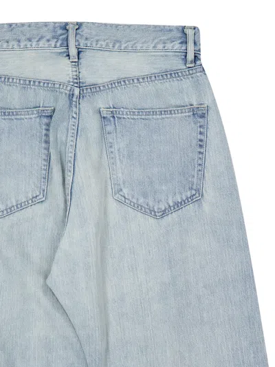Auralee Distressed Jeans In Blue
