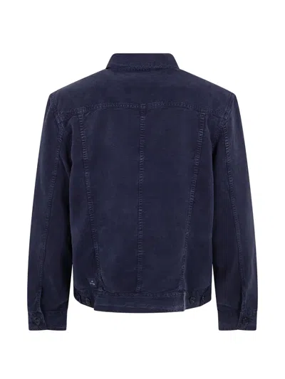 Ps By Paul Smith Button-up Collared Jacket In Blue