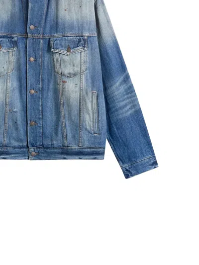 Acne Studios Flap-pocket Denim Jacket In Black