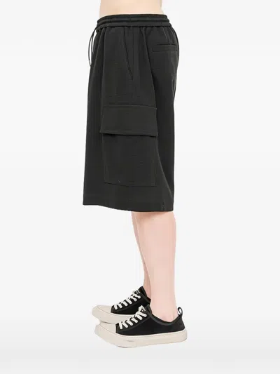 Juunj Cargo-pocket Drawstring Shorts In Black