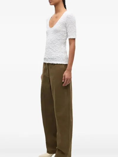 Samsoe & Samsoe Sia Textured T-shirt In White