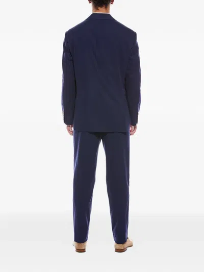 Brunello Cucinelli Single-breasted Suit In Blue