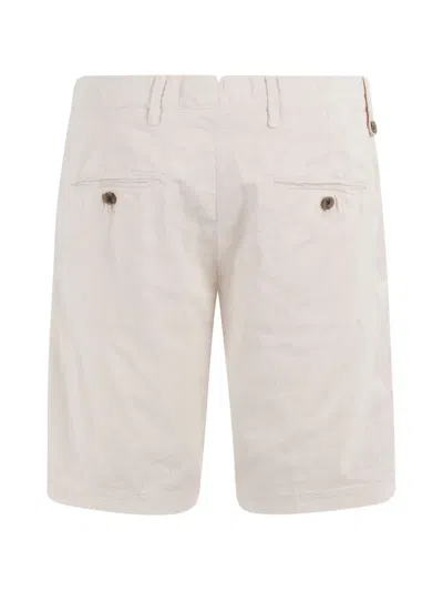 Myths Elasticated-waist Drawstring Shorts In White