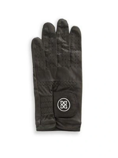 Shop G/fore Leather Glove - Left Hand In Black