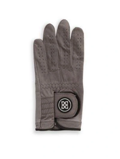 Shop G/fore Men's Leather Glove In Charcoal