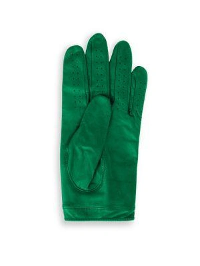 Shop G/fore Men's Leather Glove In Green