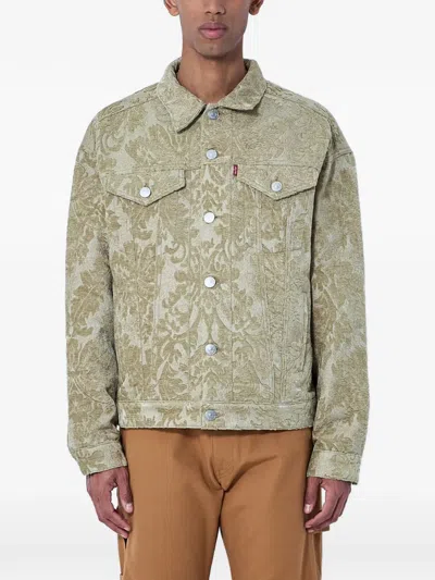 X LEVI'S 花卉图案牛仔夹克