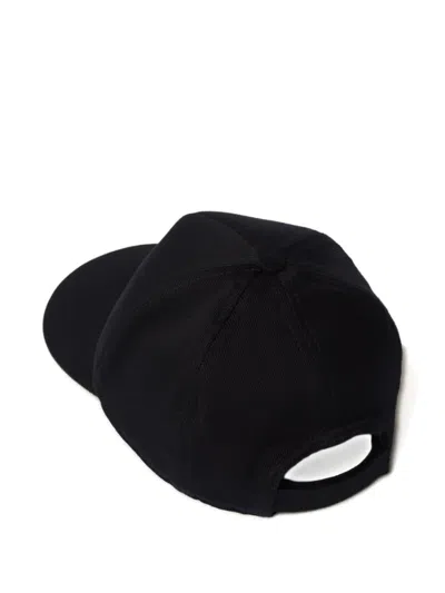 Miu Miu Drill Baseball Cap In Black