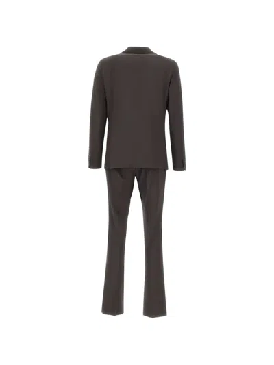 Corneliani Single-breasted Peak-lapel Suit In Black