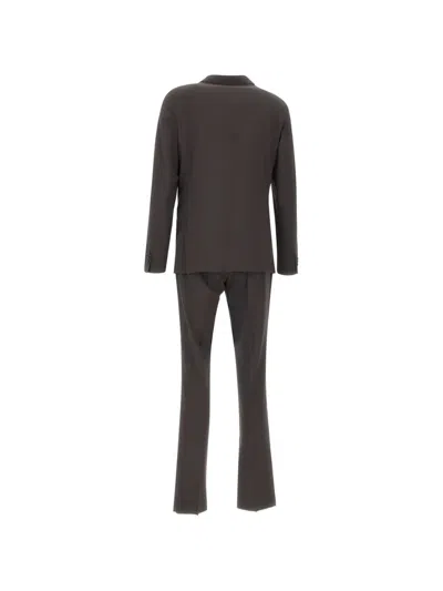 Corneliani Single-breasted Peak-lapel Suit In Black