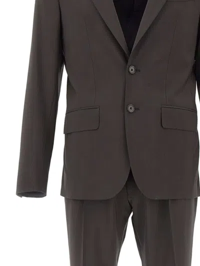 Corneliani Single-breasted Peak-lapel Suit In Black
