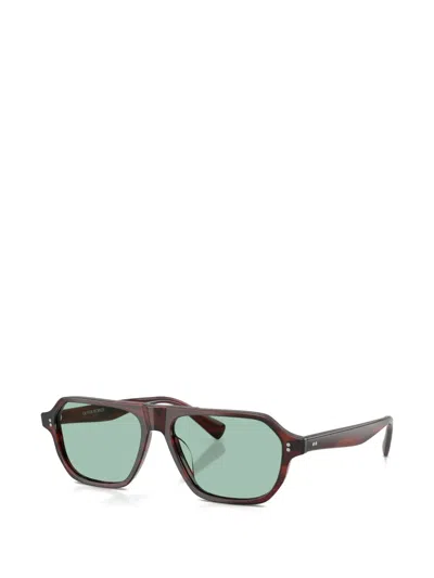 Oliver Peoples Remment Geometric-frame Sunglasses In Gray