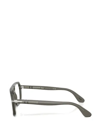 Persol Double-bridge Pilot Glasses In Black