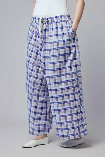 Sofie D'hoore Checked Wide-leg Trousers In Blue