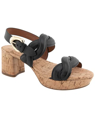 Aerosoles Camea Leather Heeled Sandal In Animal Print