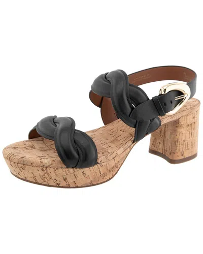 Aerosoles Camea Leather Heeled Sandal In Animal Print