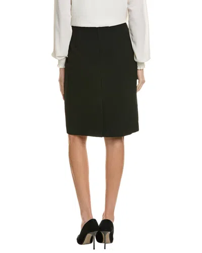 St John St. John Solid Stretch Knit Pencil Skirt In Black