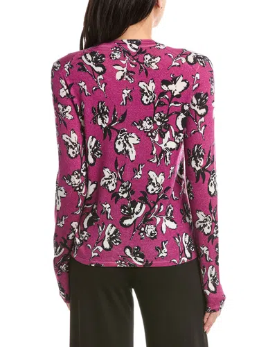 St John St. John Wool Cardigan In Pink