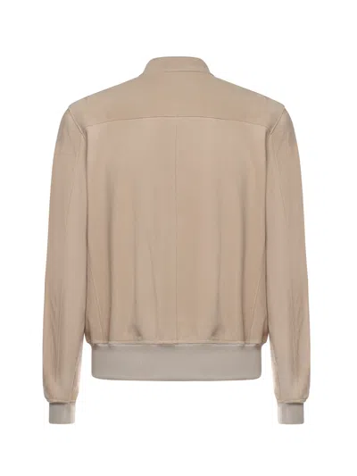 Eleventy Buttoned Suede Jacket In Brown