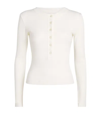 Citizen Of Humanity Citizens Of Humanity Varra Henley T-shirt In White