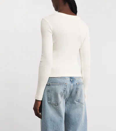 Citizen Of Humanity Citizens Of Humanity Varra Henley T-shirt In White
