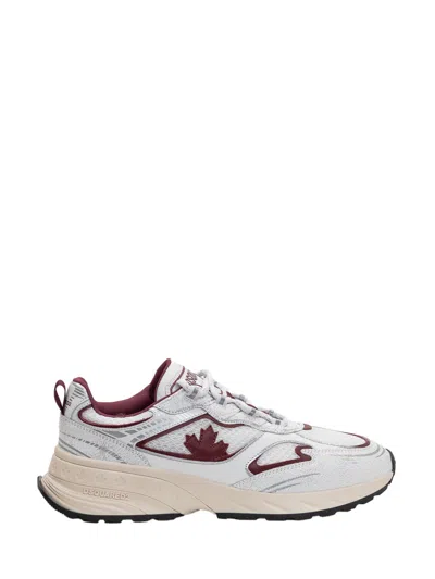 Dsquared2 Sprinter Maple-detail Sneakers In White