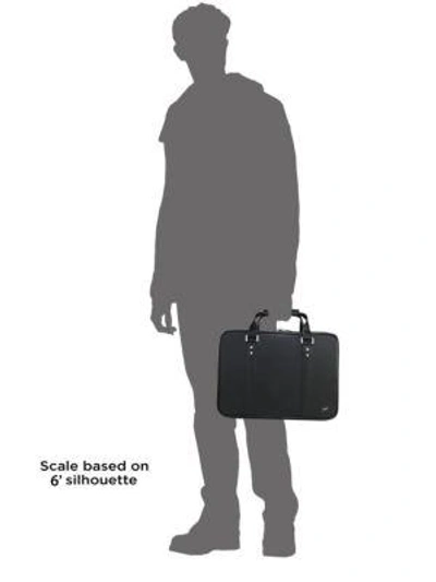 Shop Vocier F25 Leather Briefcase In Black