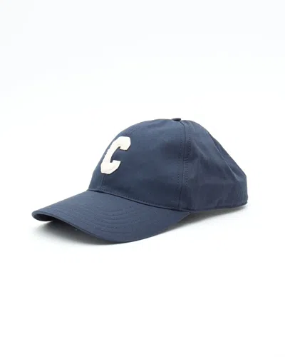 Celine Céline Initial Baseball Cap In Blue