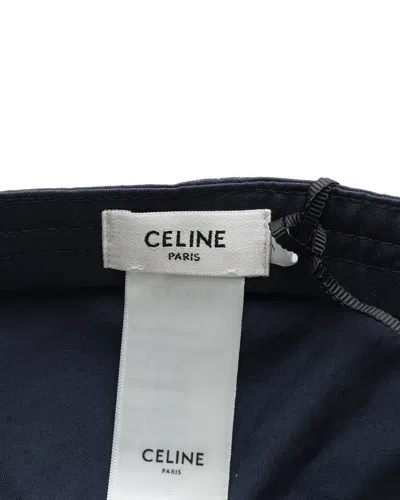 Celine Céline Initial Baseball Cap In Blue