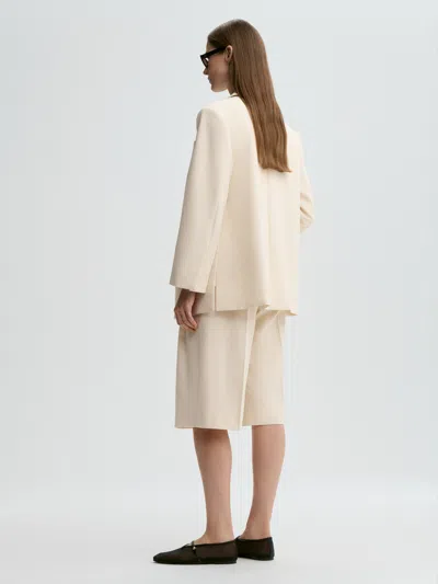 By Malene Birger Adele Single-breasted Blazer In White