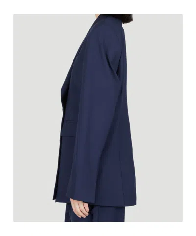 Ottolinger Signature Split Double-breasted Blazer In Blue