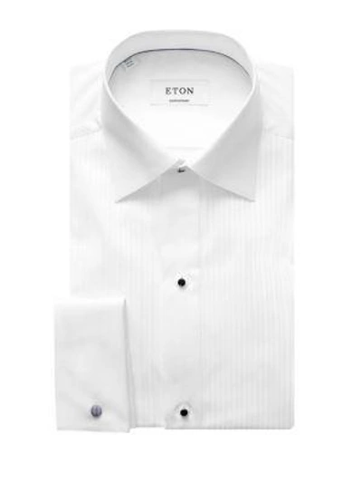 Shop Eton Contemporary-fit Pleated-bib Formal Shirt In White