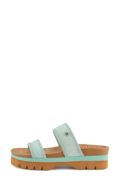 Floopi Knit Platform Slide Sandal In Multi