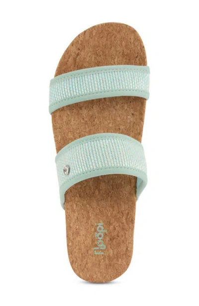 Floopi Knit Platform Slide Sandal In Multi