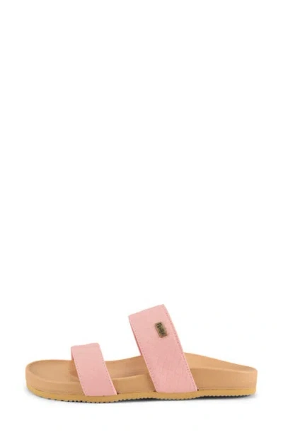Floopi Double Strap Slide Sandal In Pink
