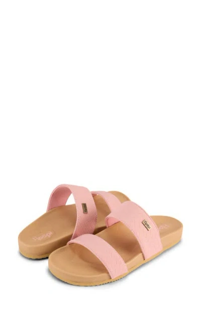 Floopi Double Strap Slide Sandal In Pink