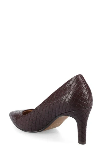 Journee Collection Wide Width Scylee Pump In Brown