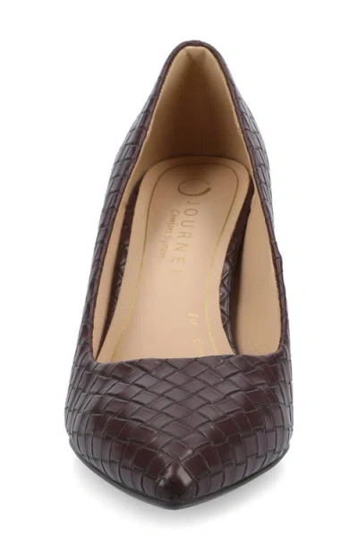 Journee Collection Wide Width Scylee Pump In Brown
