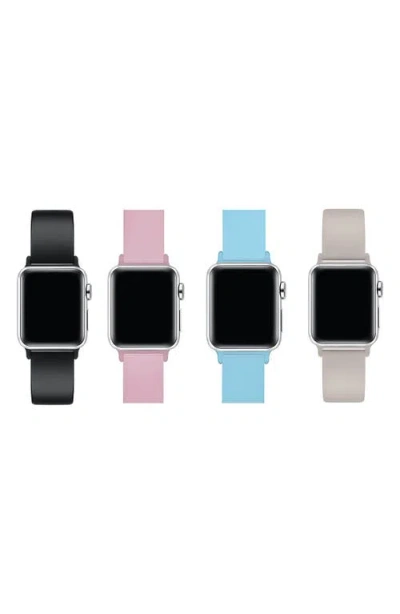 Posh Tech 4-pack Silicone Watchbands In Multi