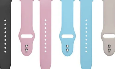 Posh Tech 4-pack Silicone Watchbands In Multi