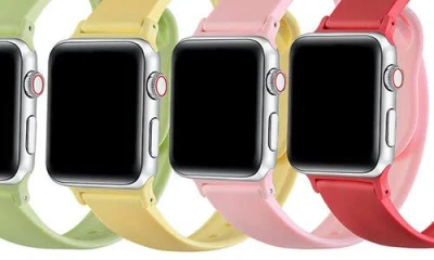 Posh Tech 4-pack Silicone Watchbands In Multi